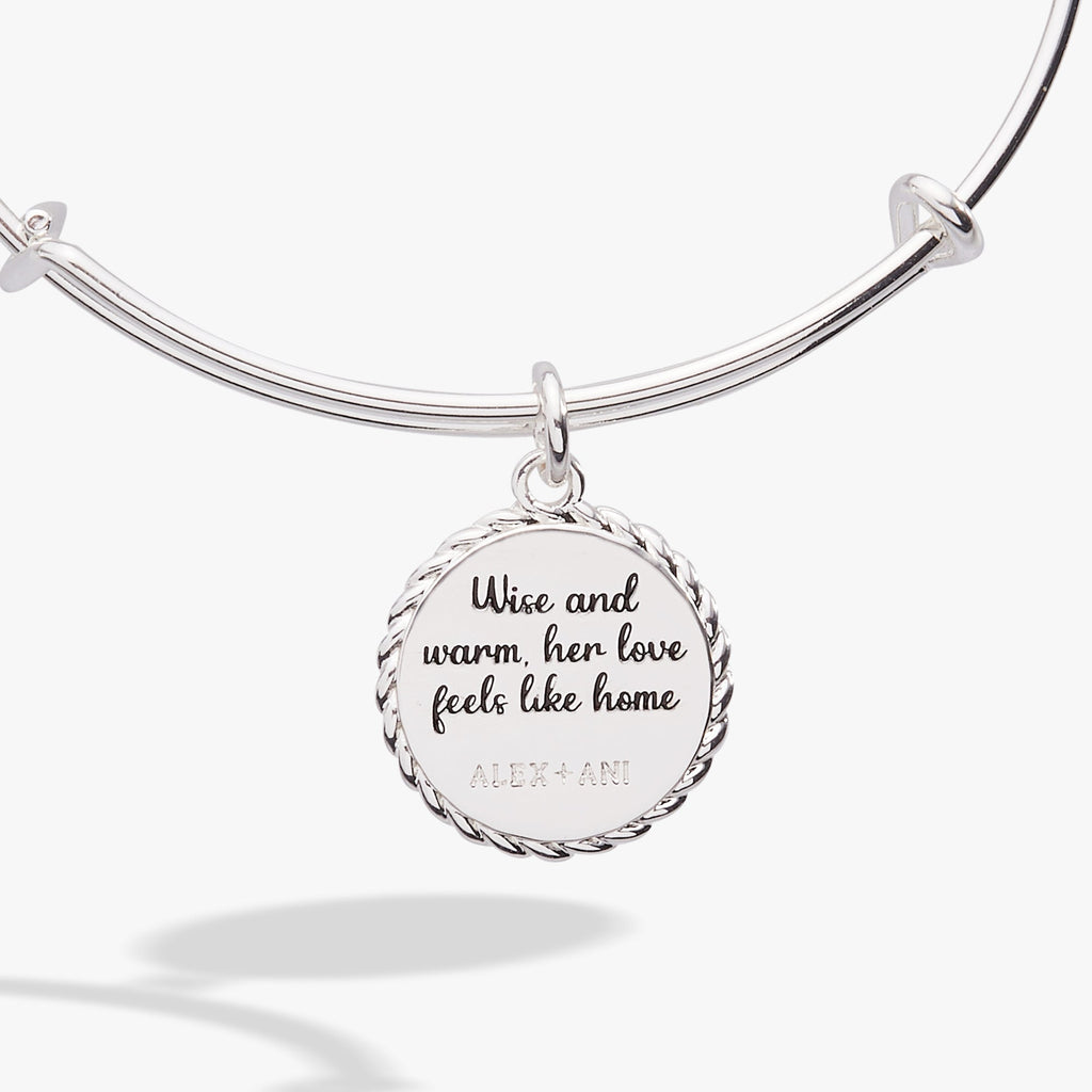 Grandma Wise and Warm Charm Bangle in Gold or Silver