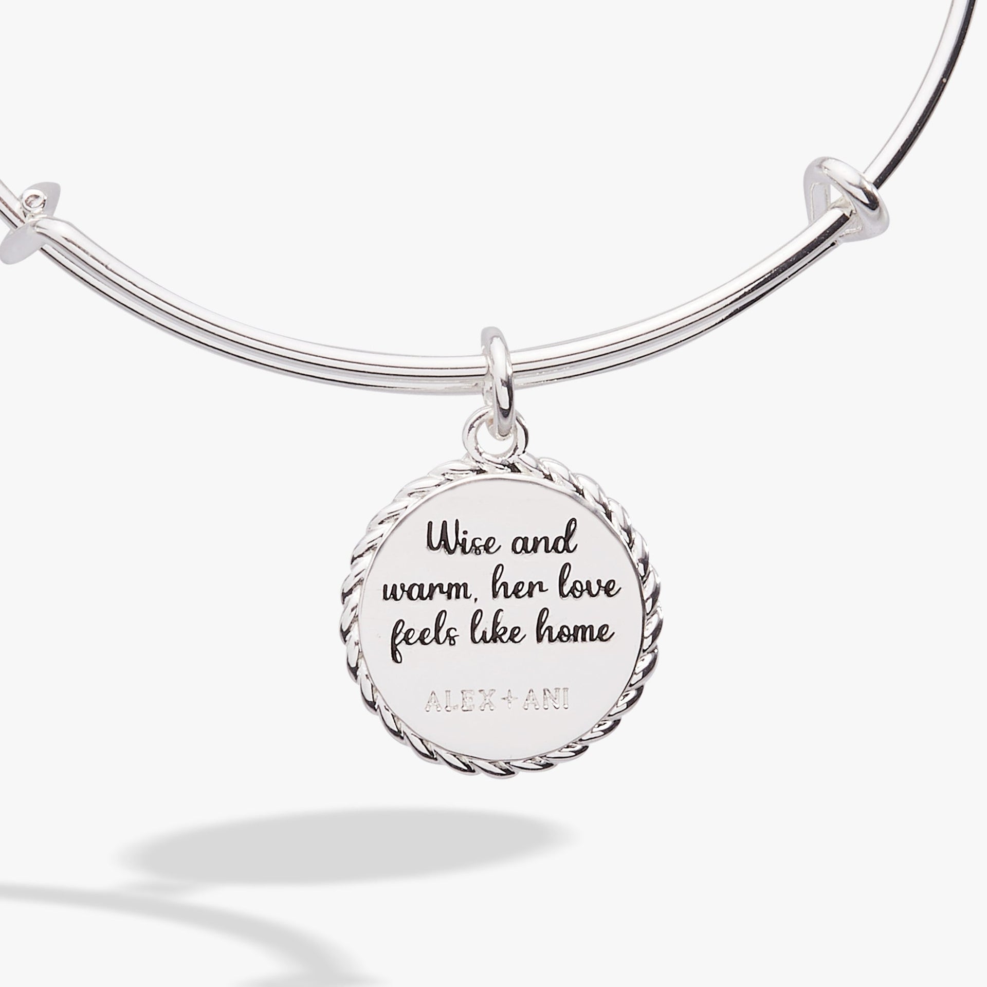 Grandma Wise and Warm Charm Bangle in Gold or Silver