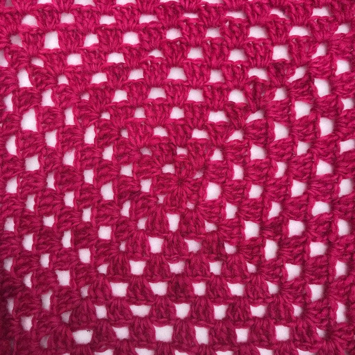 Bohemian Granny Square Crochet Cardigan Pattern - Deep Berry
