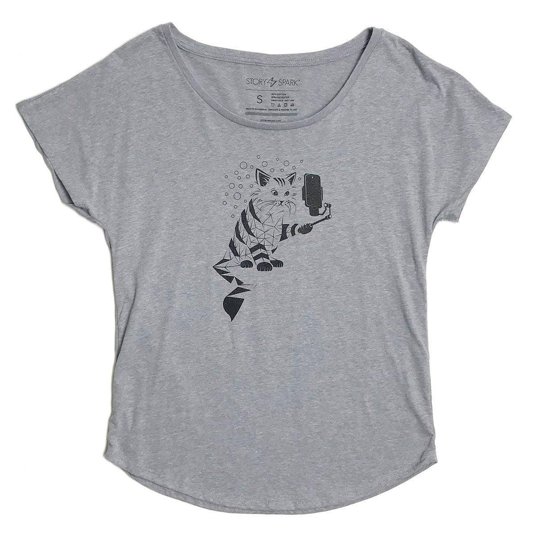 Women's Snap Cat Dolman Shirt