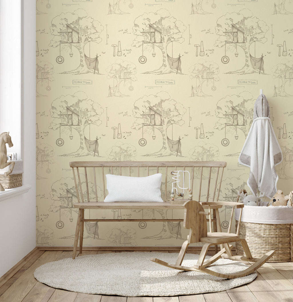 Beau Wallpaper by Karen and Marisa Designs