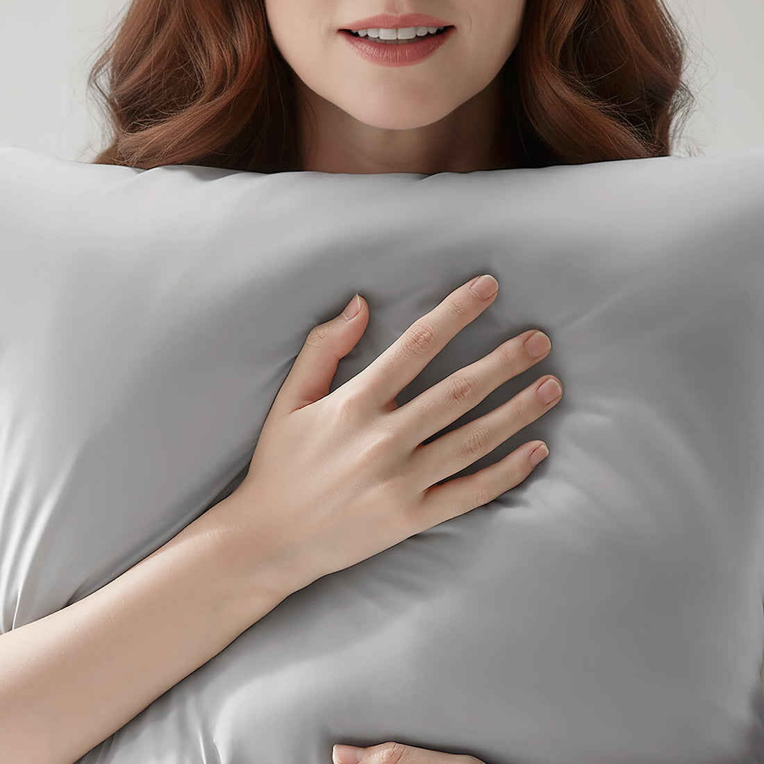 Cooling Gray Pillowcase with NanoTex Technology for Better Sleep - Image 4
