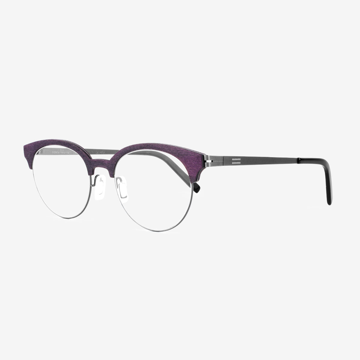 Grayton Round Wood and Metal Eyeglasses for Men and Women