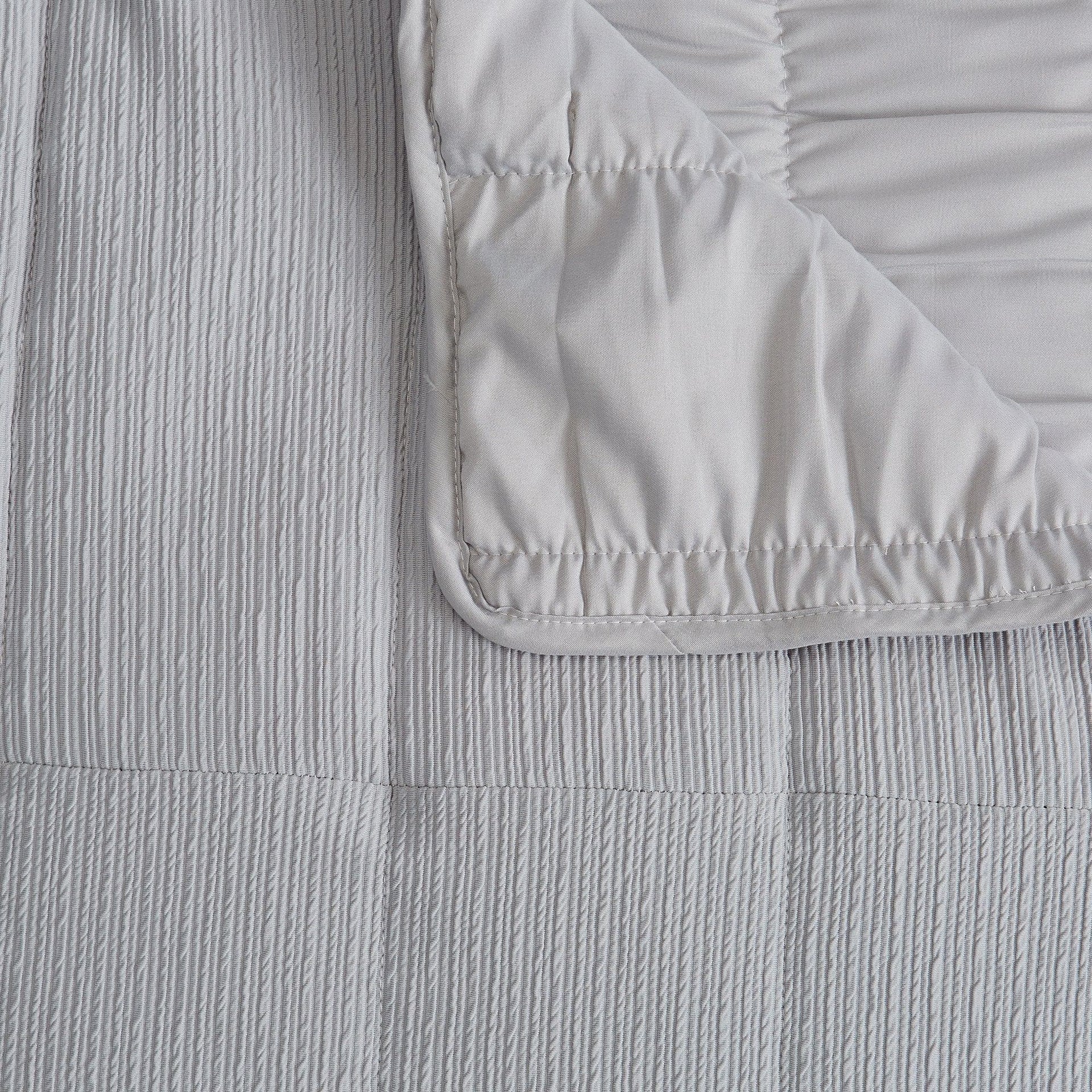 Textured Striped Quilt Set - Ellie Collection