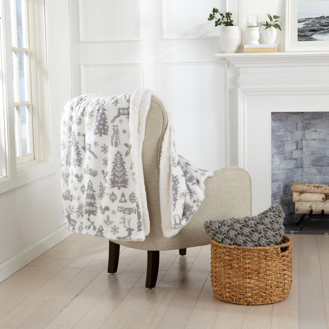Sherpa Throw Blanket - Eve Collection