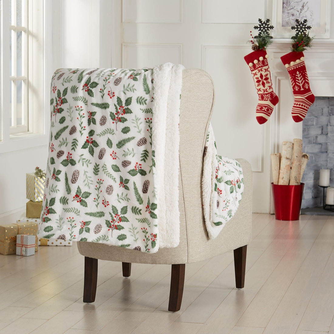 Holiday Sherpa Throw - Esmay Collection