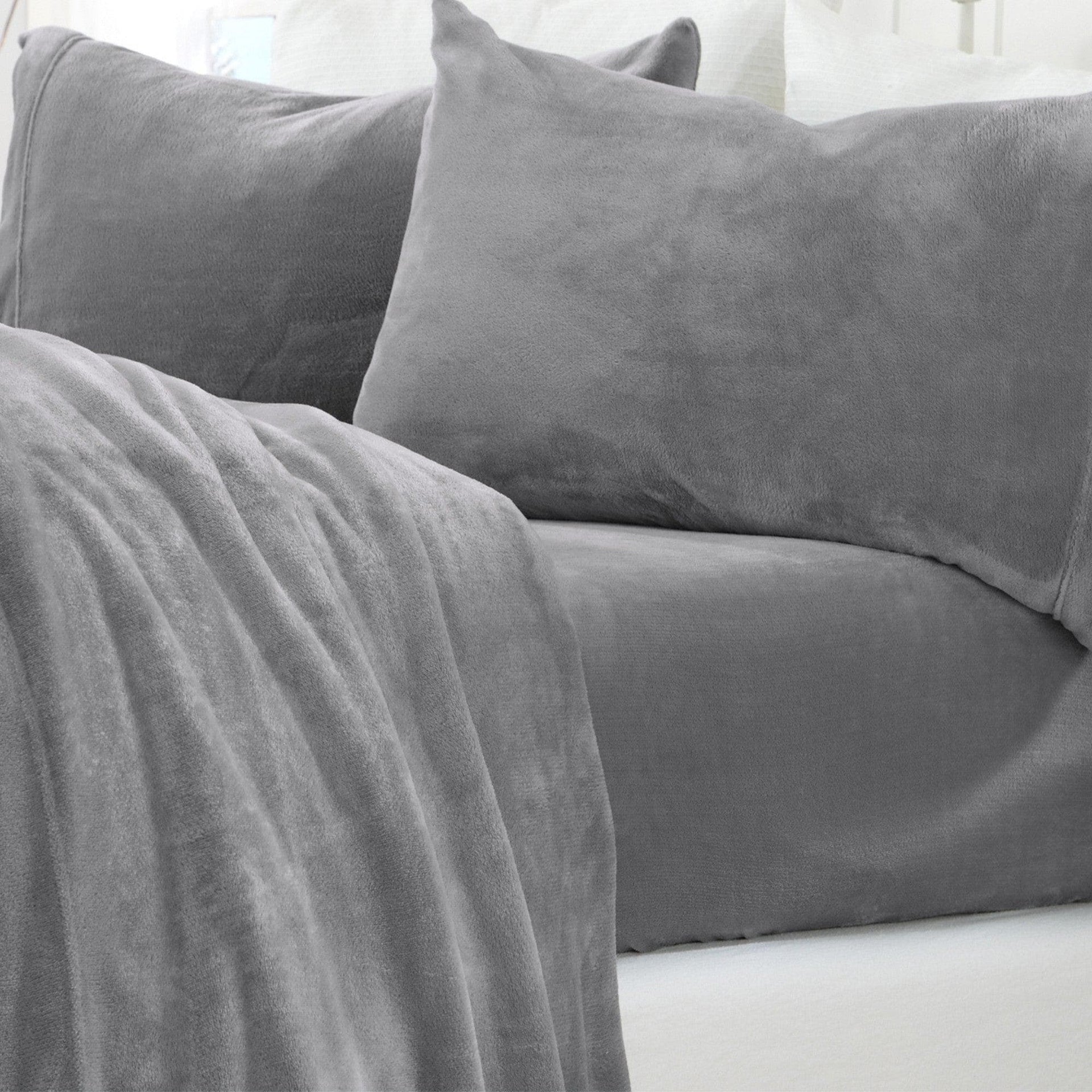 Solid Plush Sheet - Velvet Luxe Collection