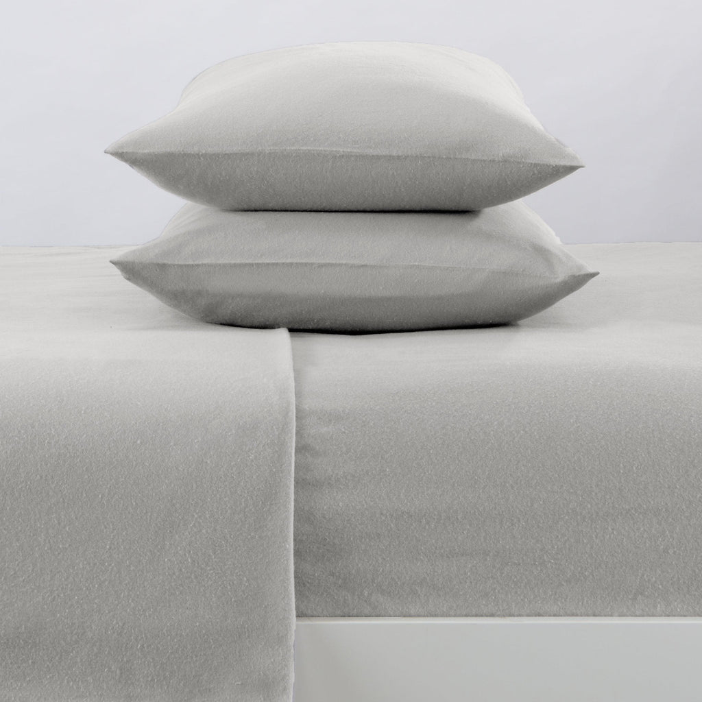 Cotton Solid Flannel Sheet - Nordic Collection