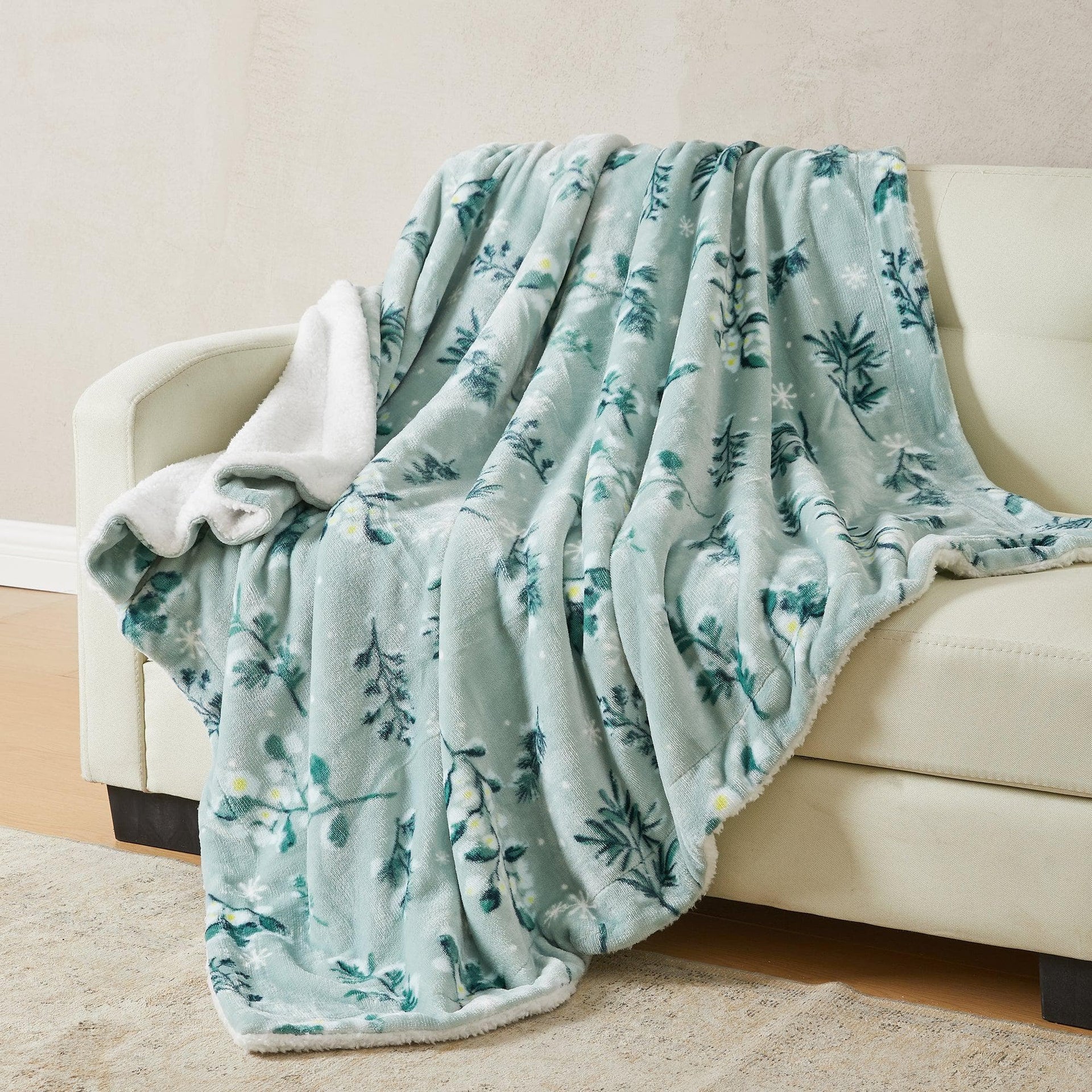 Velvet Plush Sherpa Luxury Bed Blanket - Kinsley Collection