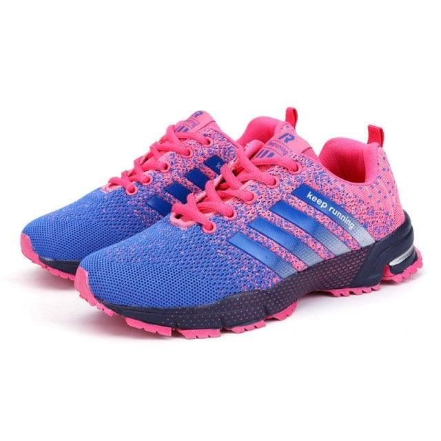 Stevvex men's green breathable knit running sneakers for outdoor marathons