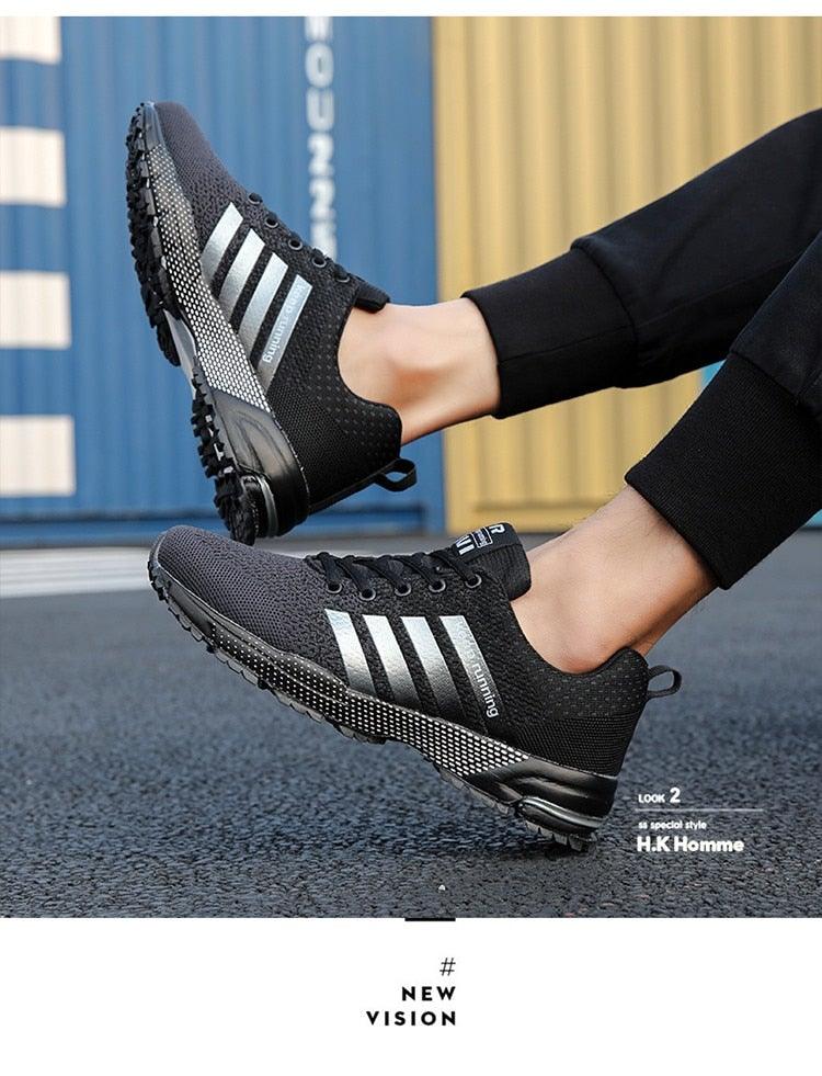 Green Lightweight Men’s Running Sneakers for Marathon & Outdoor