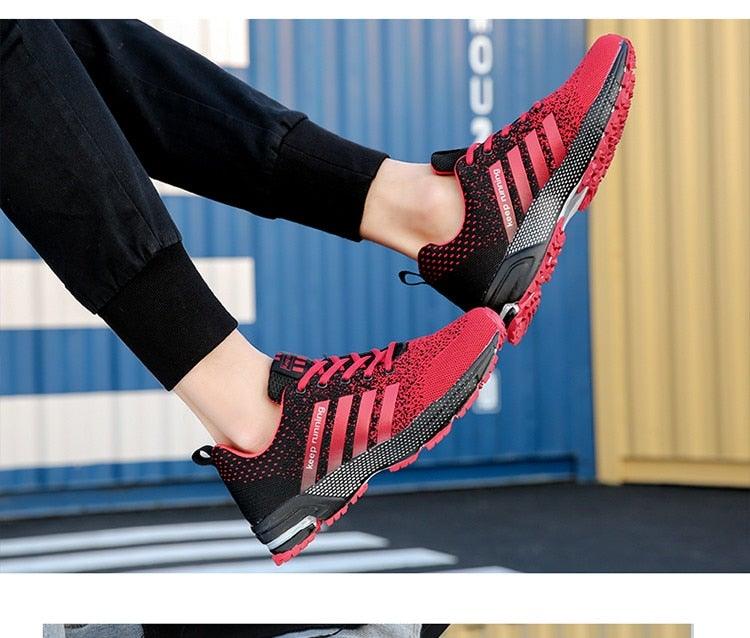 Green Lightweight Men’s Running Sneakers for Marathon & Outdoor