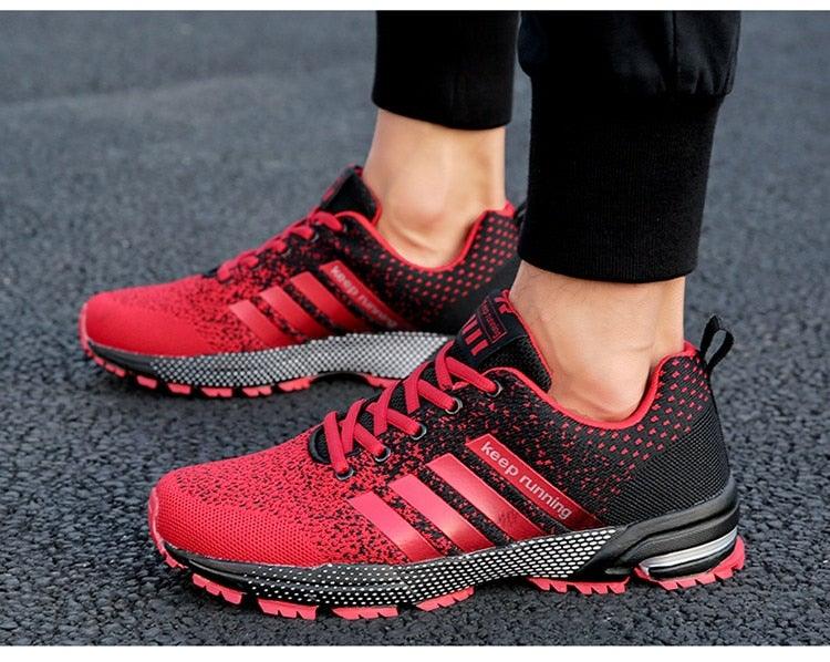 Green Lightweight Men’s Running Sneakers for Marathon & Outdoor