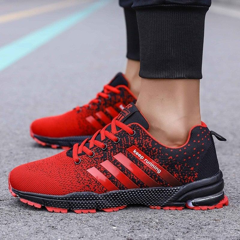Green Lightweight Men’s Running Sneakers for Marathon & Outdoor