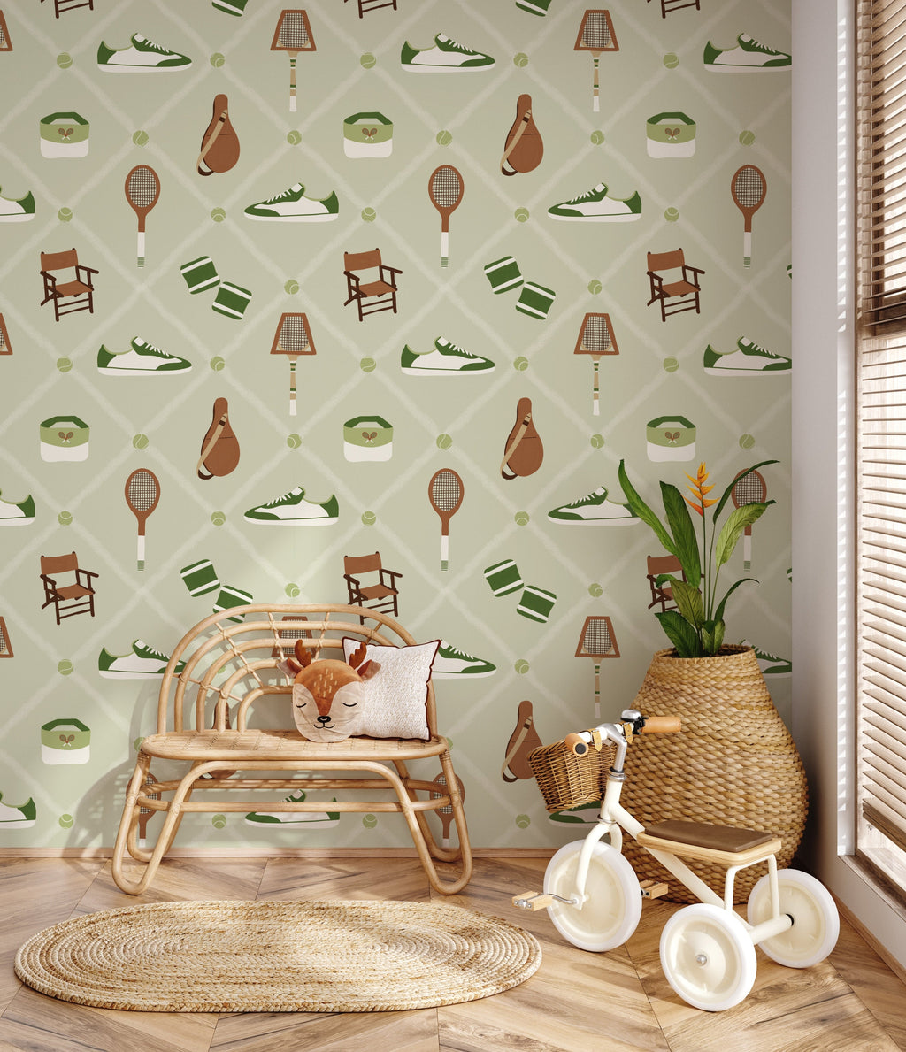 Doubles Removable Peel and Stick Wallpaper by Kristie Vargo