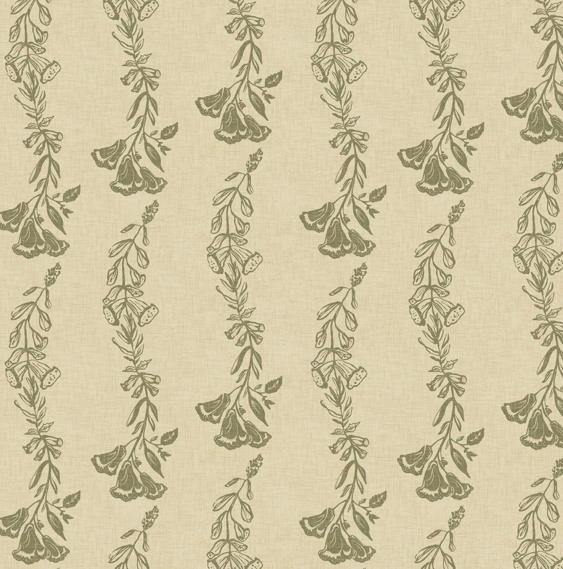Ferguson Floral Removable Wallpaper in Charcoal, Gold & Blush