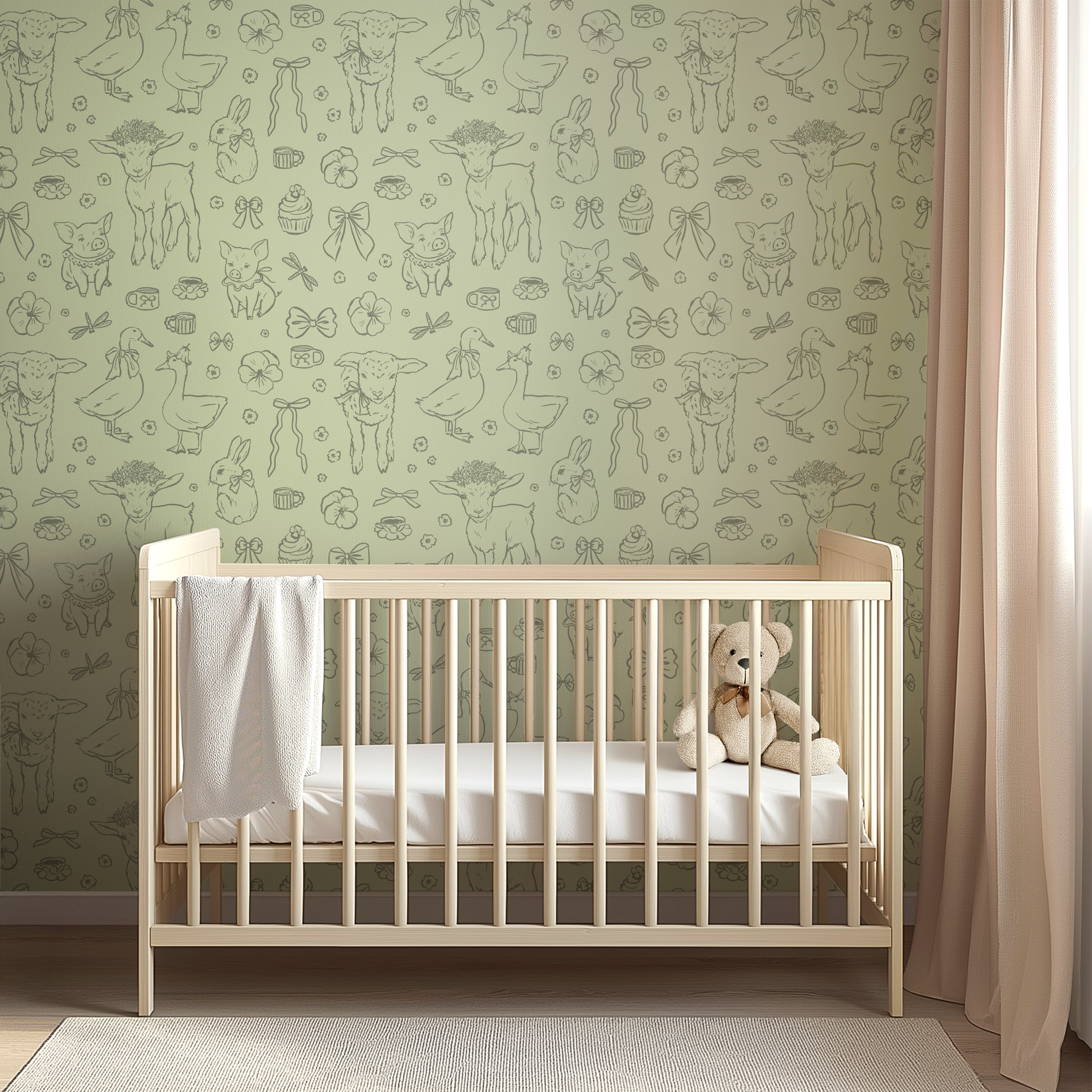 Charlotte Removable Peel and Stick Wallpaper for Home Decor