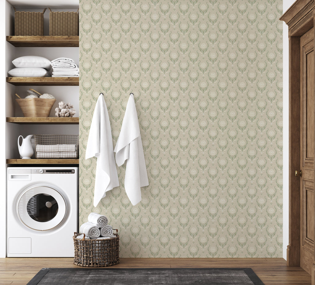 Dahlia Wallpaper by Caroline Rausch Design
