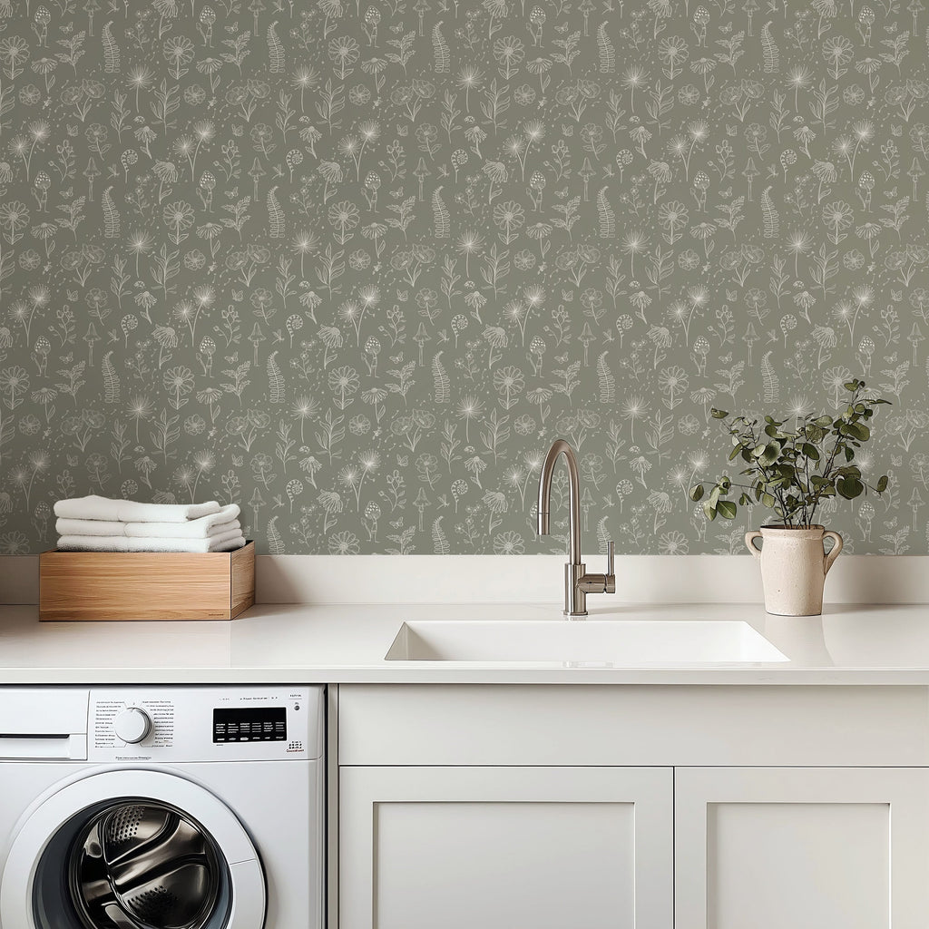 Kaila Peel and Stick Removable Wallpaper by Painted Hawk Design