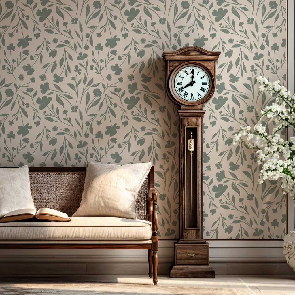 Jean wallpaper design featuring artwork by Megan Lindsey