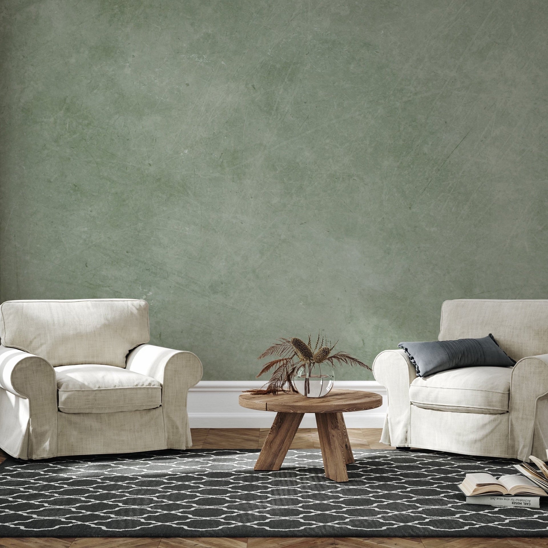 Edward Minimalist Wallpaper in Sand and Beige Modern Organic