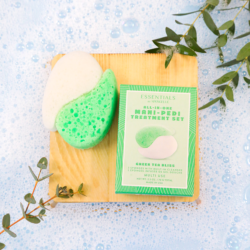 Awaken Mani-Pedi Buffer Bundle in Grapefruit Blush and Green Tea - Image 3