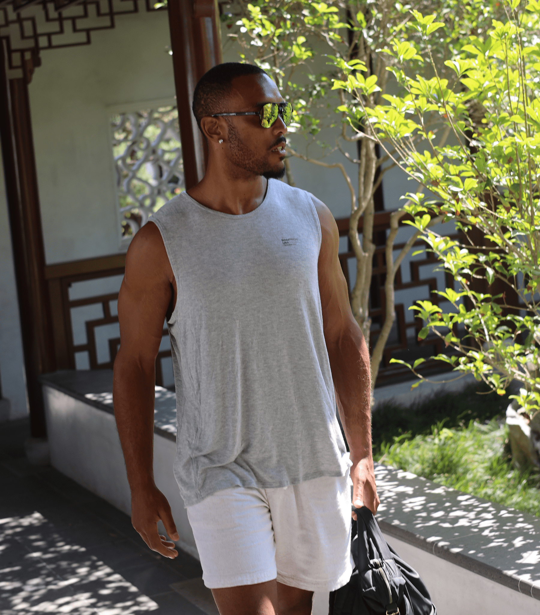 Bamboo Aerotech Tank - Training Div. Heather Grey