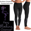 Rhinestone Merry Flocking Christmas