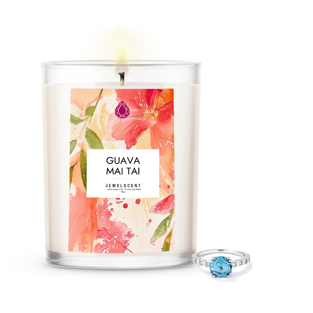Guava Mai Tai 18oz Mystery Jewelry Candle