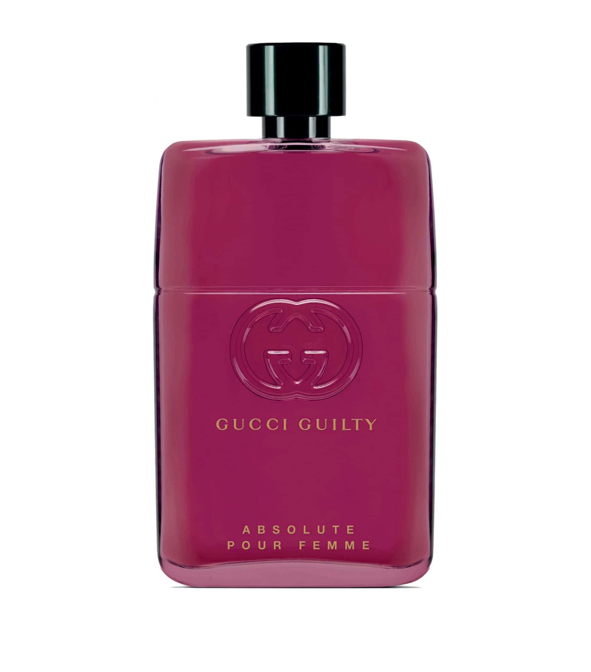 Gucci Guilty Absolute Pour Femme 3.0 fl oz bottle featuring a sleek design and signature fragrance notes.