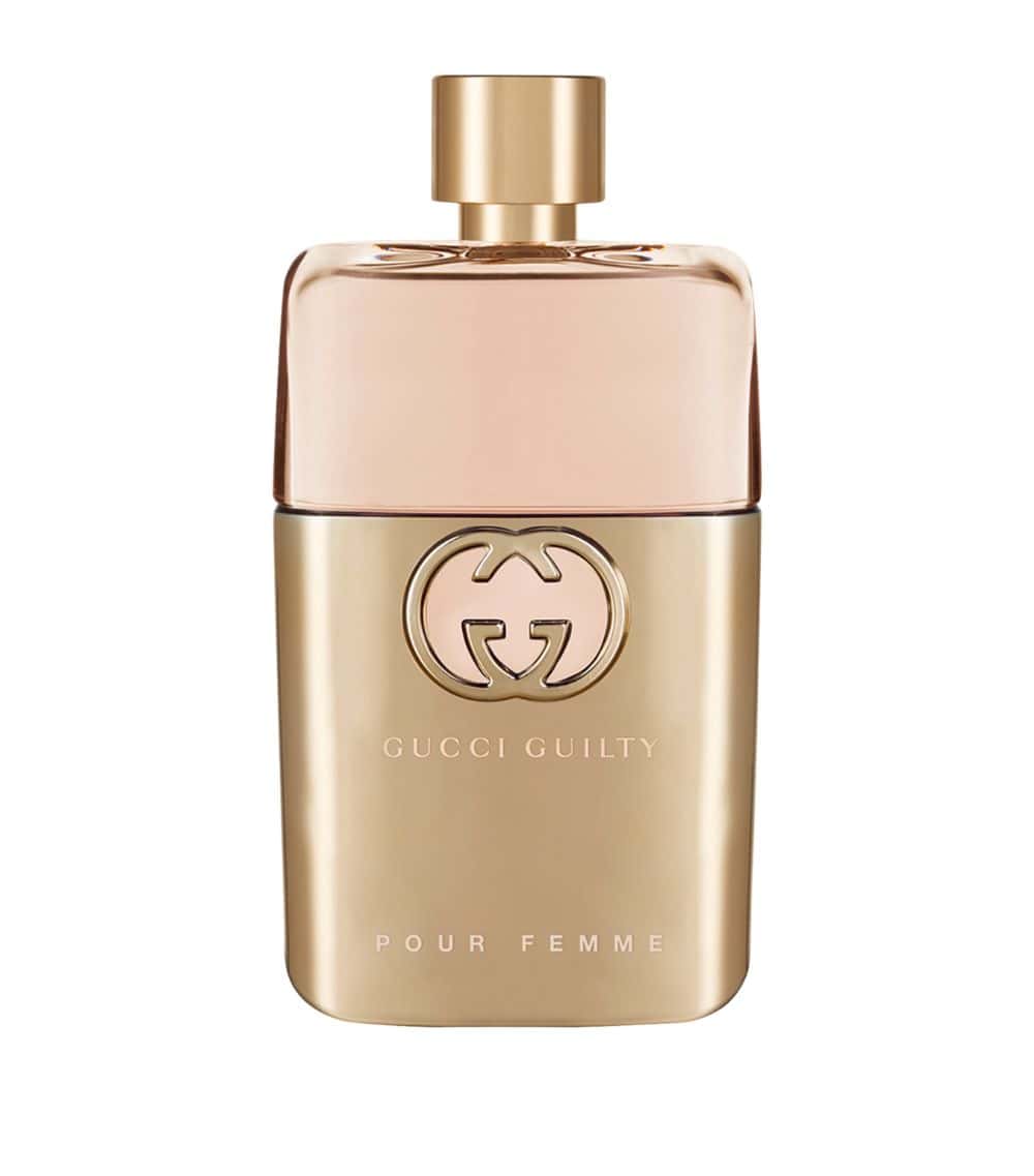 Gucci Guilty Eau De Parfum 5.0 fl oz bottle featuring floral and citrus scent notes