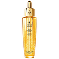 Guerlain Abeille Royale Youth Watery Oil Serum in a luxury golden transparent bottle.
