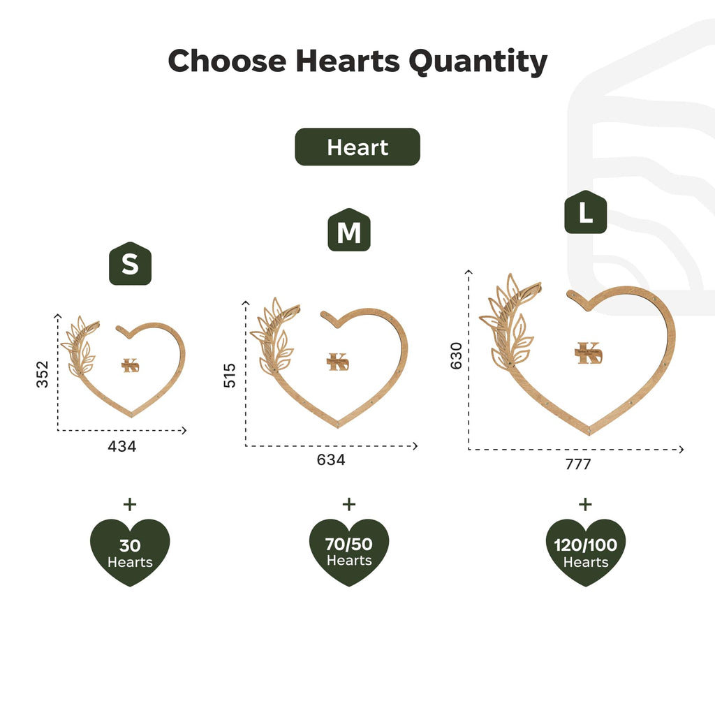 Acrylic Heart Wedding Guest Book - Modern Keepsake Sign