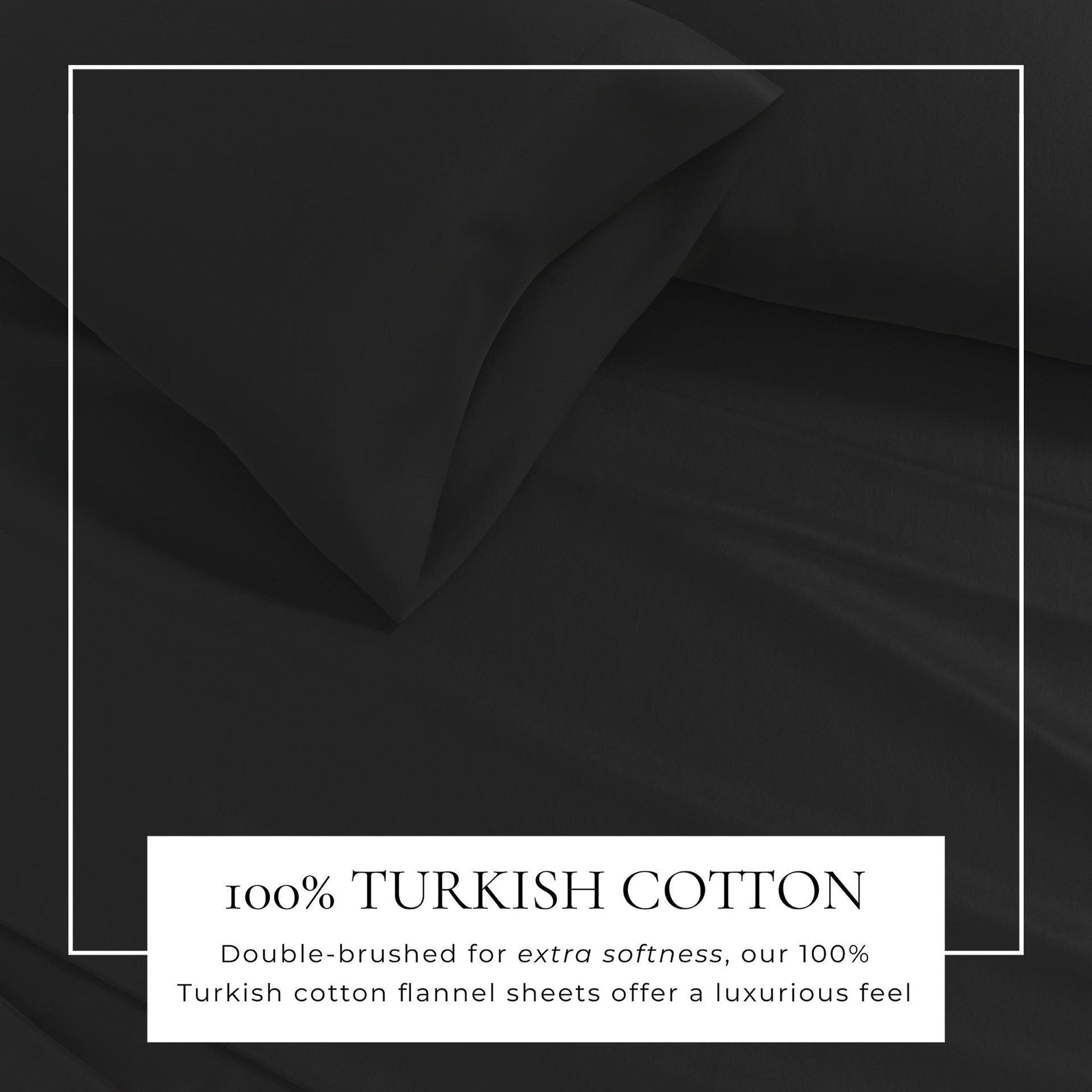 Cotton Solid Flannel Sheet - Nordic Collection