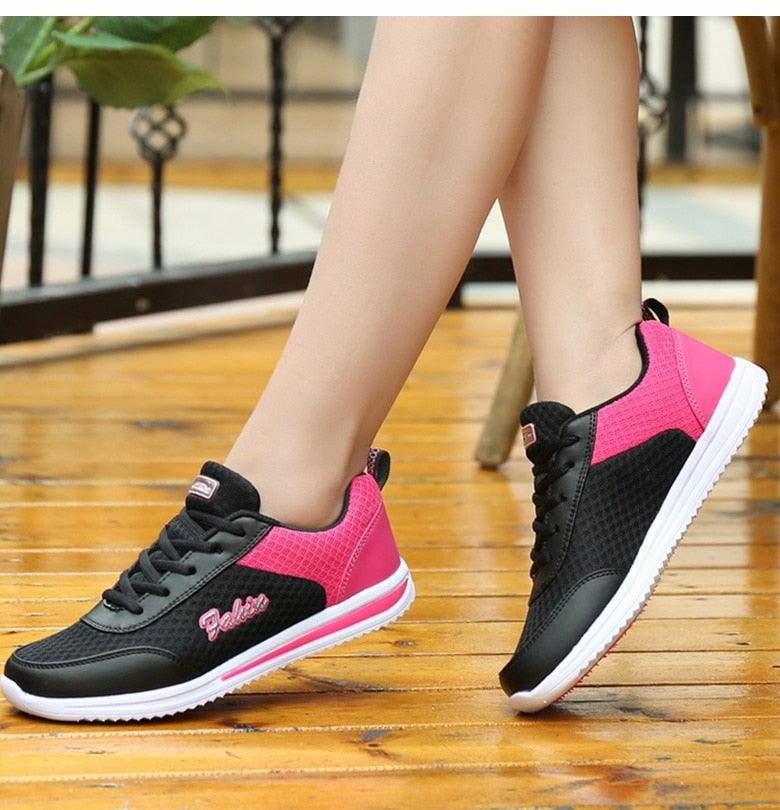 Women's Lightweight Breathable Mesh Sneakers for Walking and Running