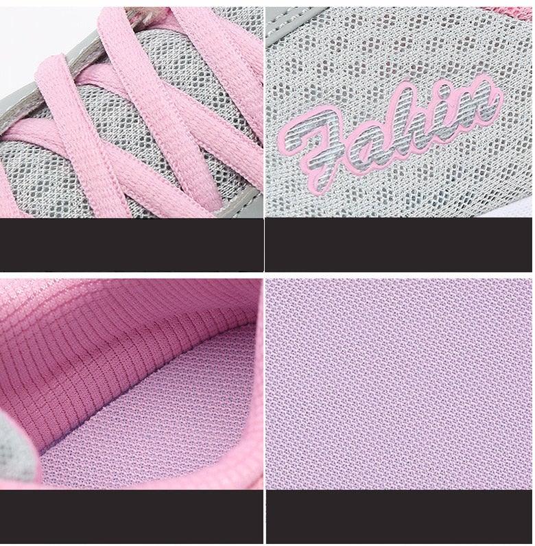 Women's Lightweight Breathable Mesh Sneakers for Walking and Running