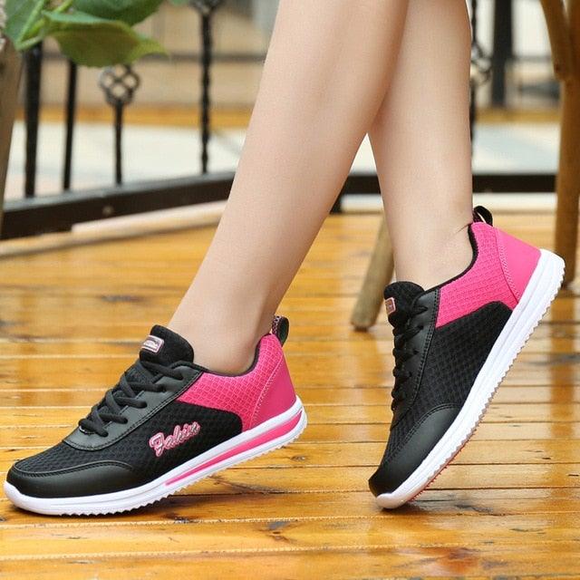 Women's Lightweight Breathable Mesh Sneakers for Walking and Running