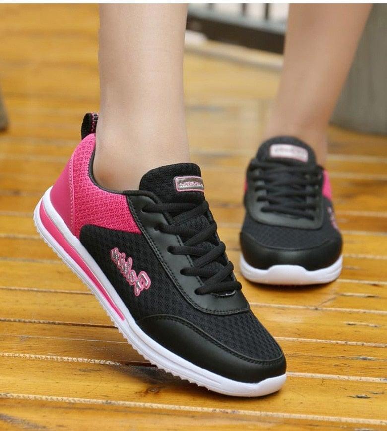 Women's Lightweight Breathable Mesh Sneakers for Walking and Running