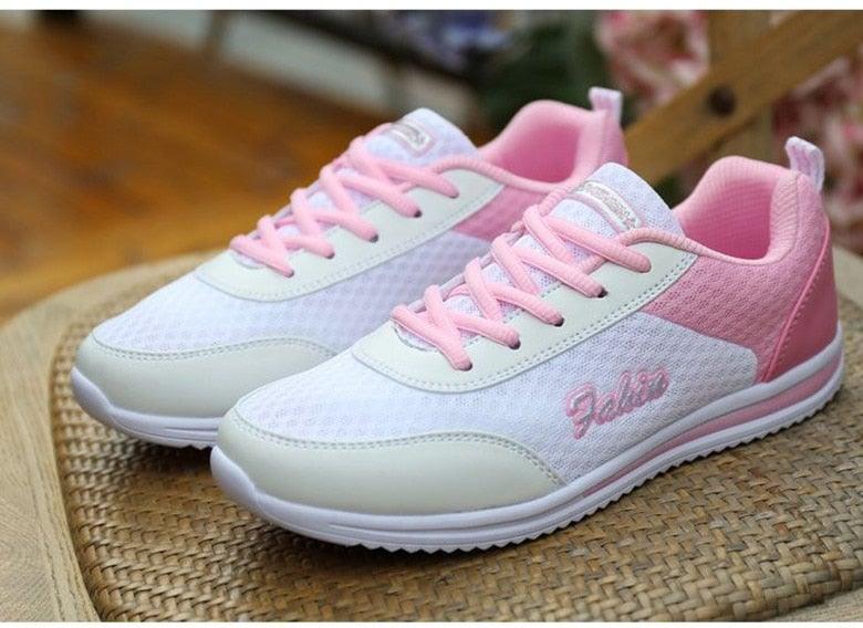 Women's Lightweight Breathable Mesh Sneakers for Walking and Running