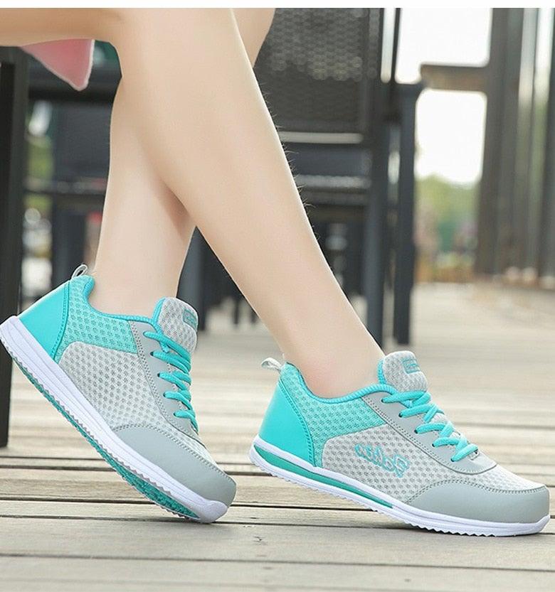 Women's Lightweight Breathable Mesh Sneakers for Walking and Running
