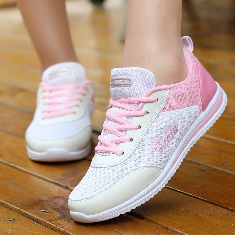 Stevvex women's lightweight breathable mesh sneakers in a comfortable casual style for walking and running.