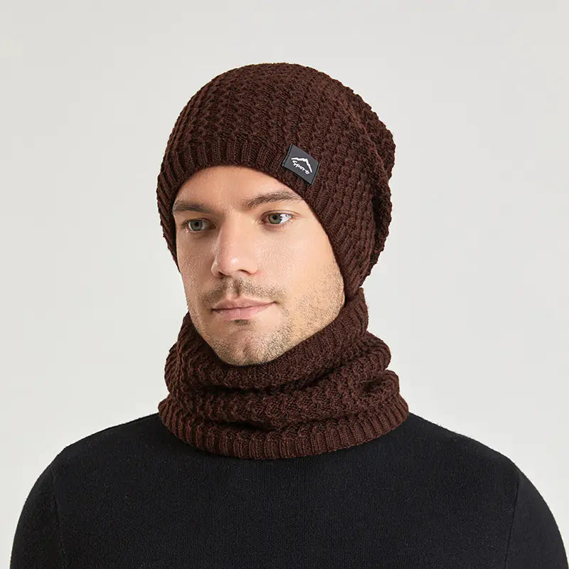 Winter Beanie and Scarf Set for Men and Women (One Set)