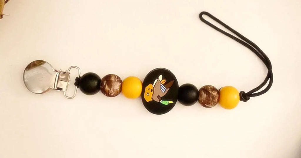 Hunting Dog Pacifier Clip