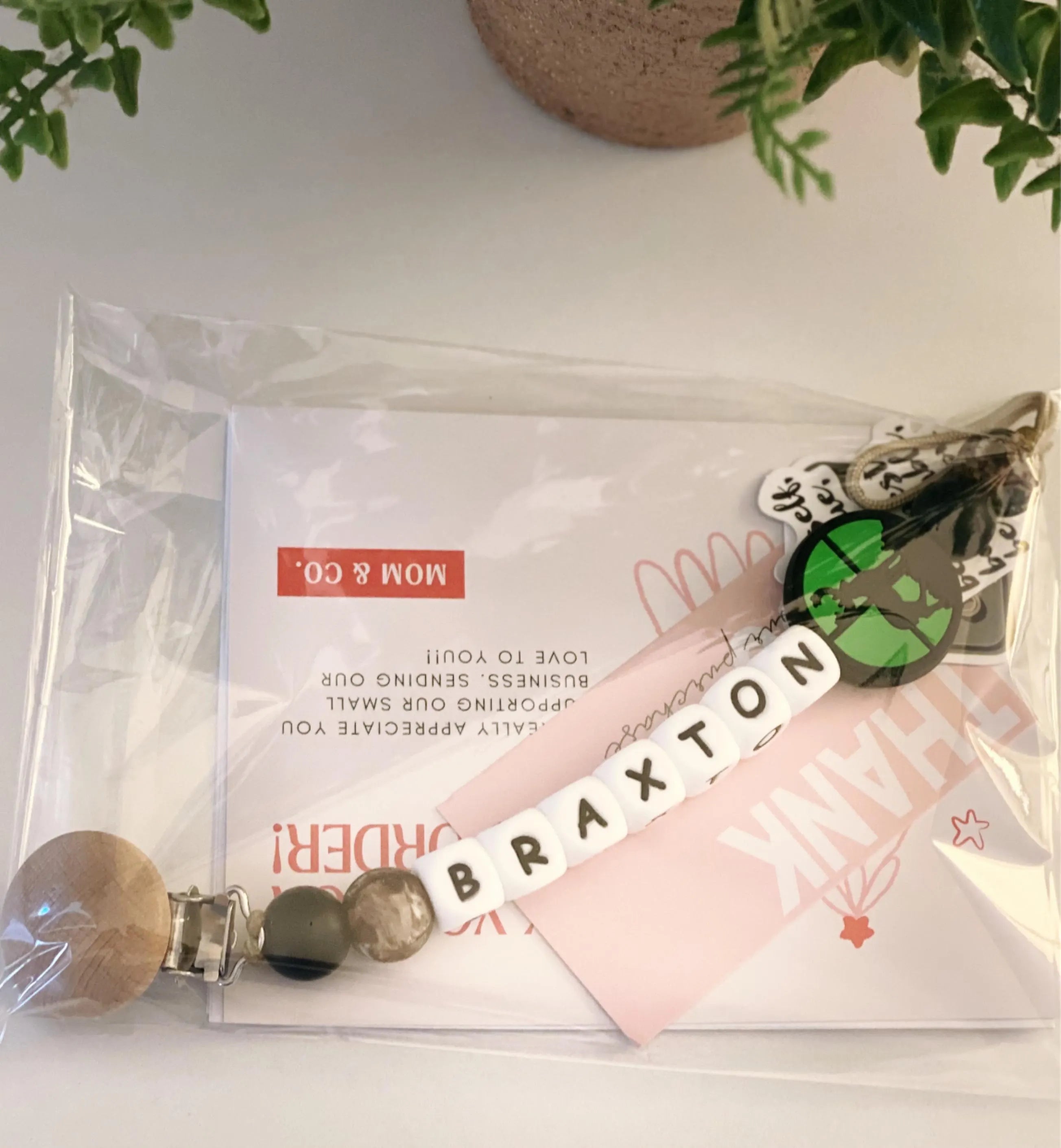 Green Deer Hunting Pacifier Clip