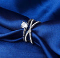 Joban Fashion Silver Brass Adjustable Ring