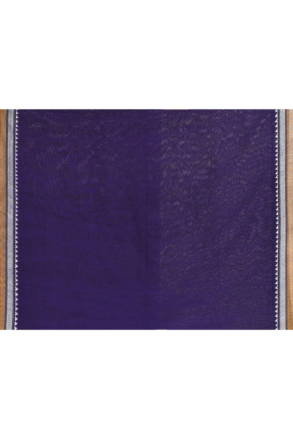 Purple Embellished Cotton Blend Jamdani Saree