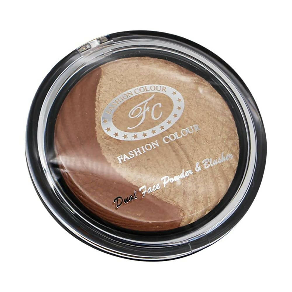 Dual Face Powder and Blusher Shade 03 - Warm Brown & Golden Glow