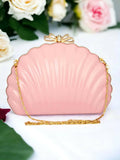 Pink embellished box clutch for weddings and formal events