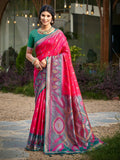 Shree Shyam Fashion Red Soft Silk Saree