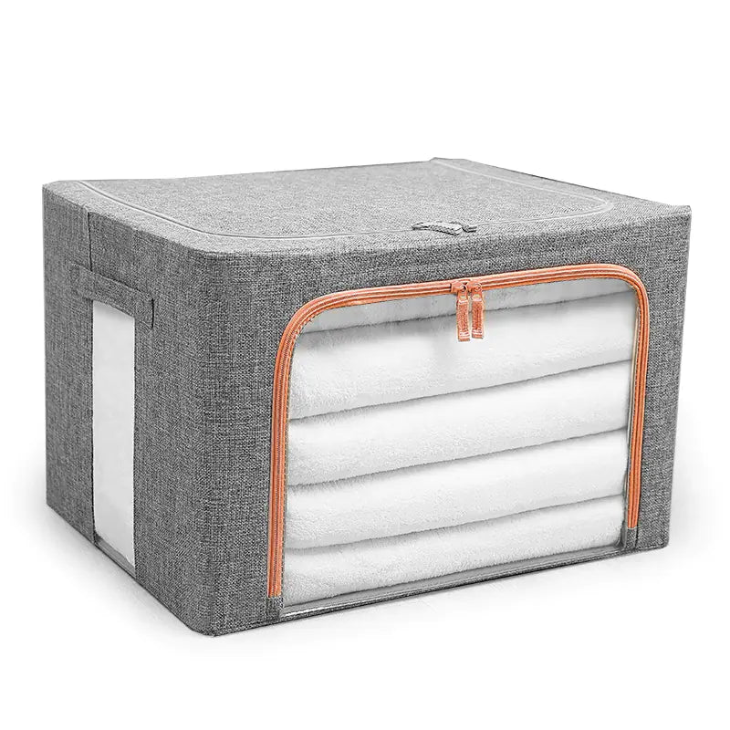 Large Window Cotton Storage Box with Steel Frame
